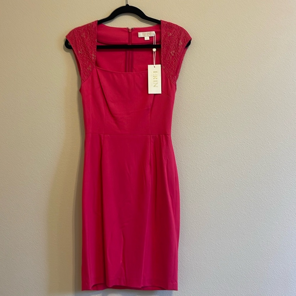 Erin Fetherston Dress in Bright Rose